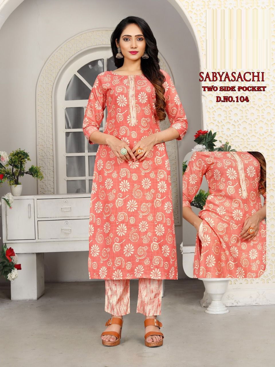 Sabyasachi 01 Capsule Wholesale Printed Kurti With Bottom Catalog
